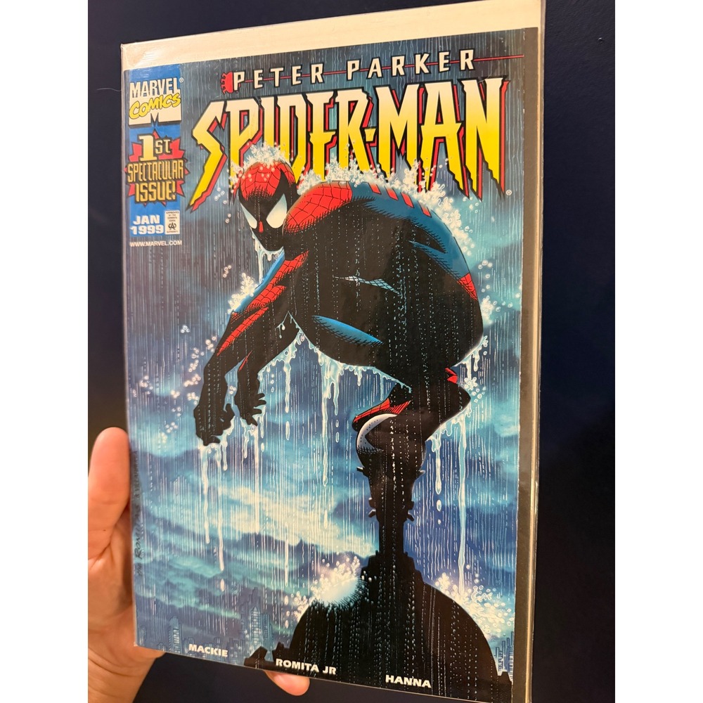 Peter Parker Spider-Man 1 DynamicForces Exclusive COA John Romita Jr Marvel 1999